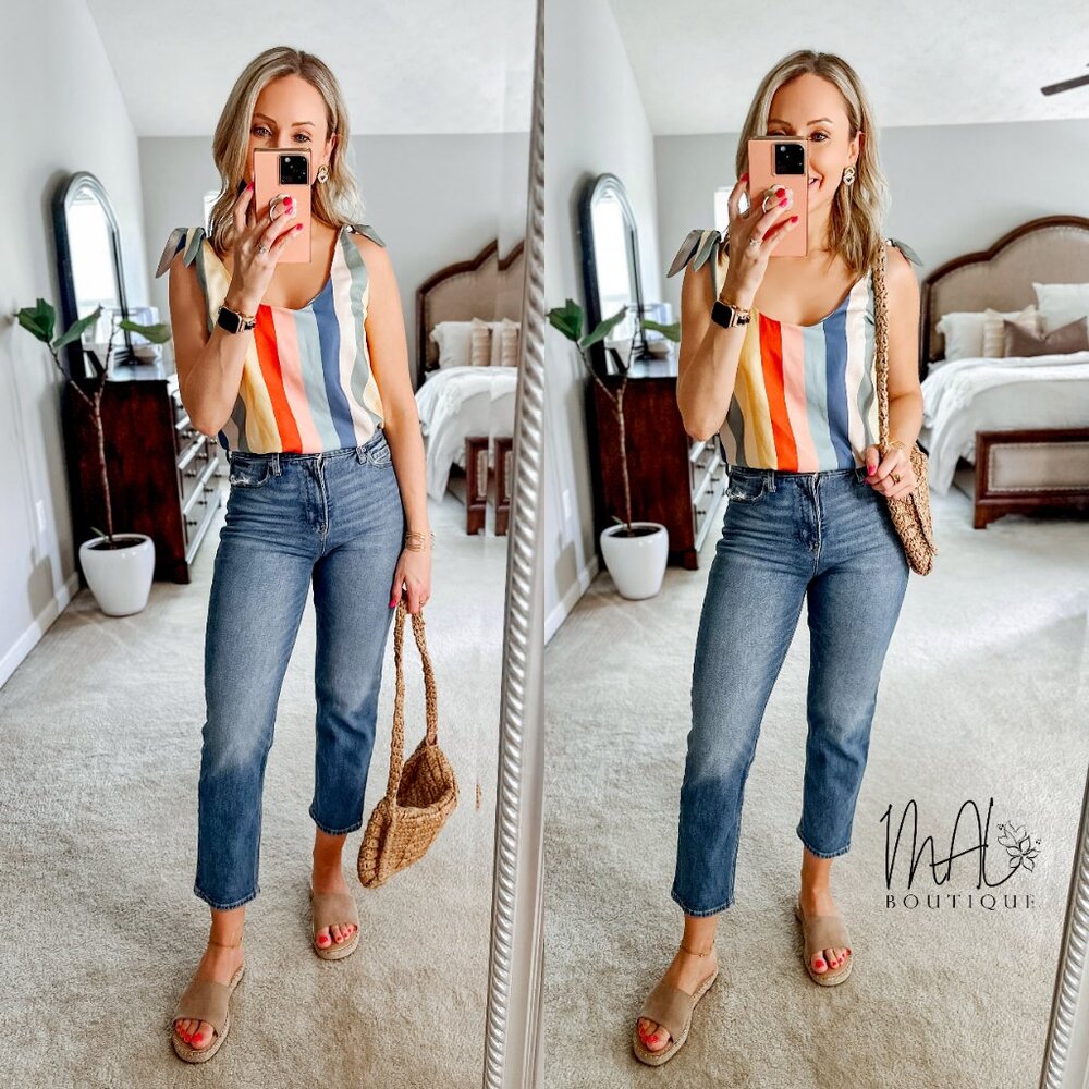 Palmer Striped Pattern Tank - Picture 5 of 11